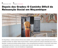 Depois das grades: o longo e desigual caminho da reinserção social em Moçambique