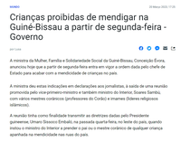 Pronunciamento sobre Mendicidade Infantil na Guiné-Bissau