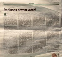 Reclusos devem votar!